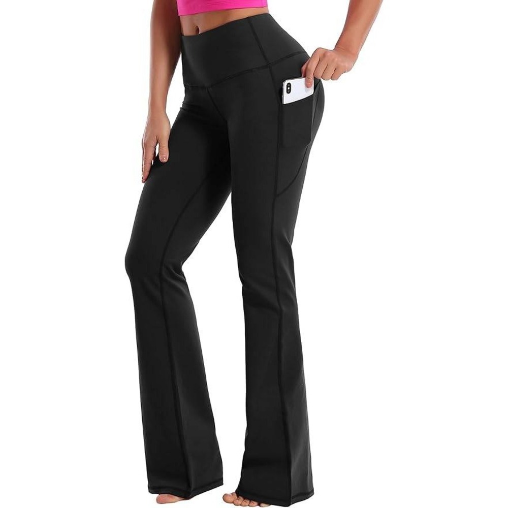 MSRP $39 BUBBLELIME 35" Women's XXL High Waist Bootlegs Yoga Pants Tum